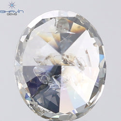 1.02 CT Oval Shape Natural Diamond Grey Color I2 Clarity (6.91 MM)