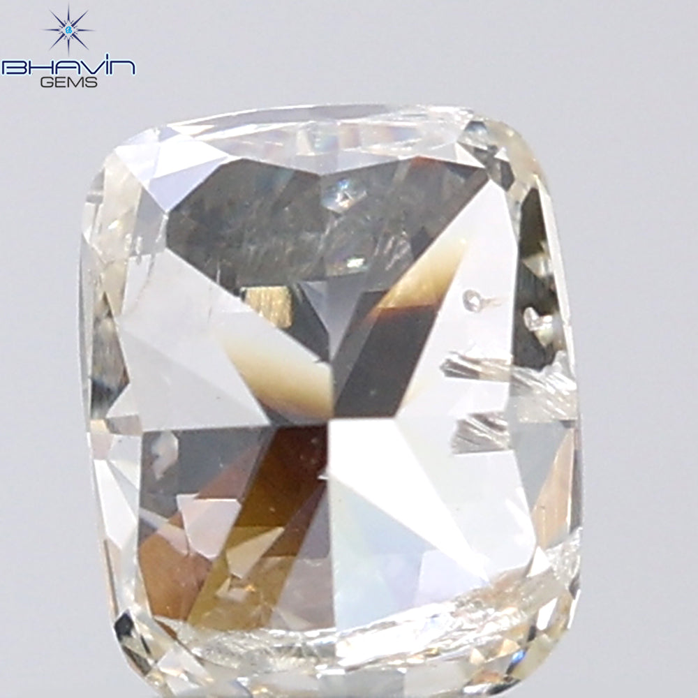 0.66 CT Cushion Shape Natural Diamond White Color I2 Clarity (5.74 MM)