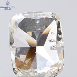 0.66 CT Cushion Shape Natural Diamond White Color I2 Clarity (5.74 MM)