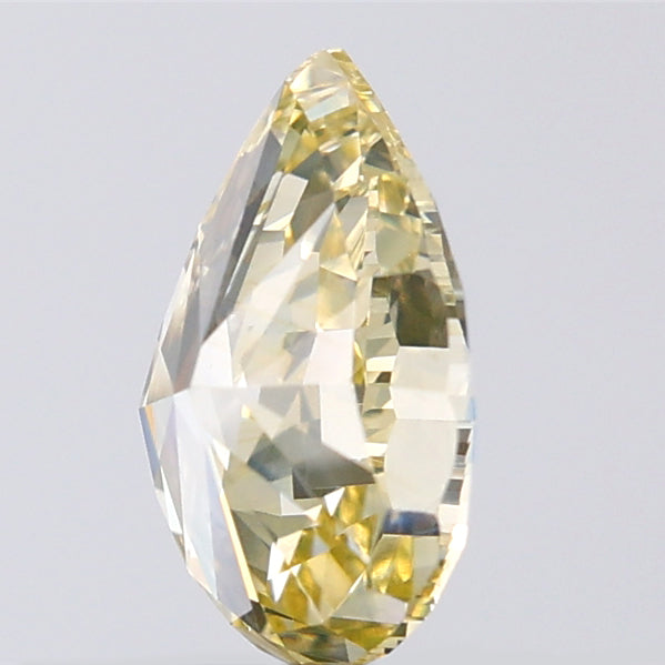 1.05 CT Pear Shape Natural Diamond Orange Yellow Color VS1 Clarity (8.17 MM)