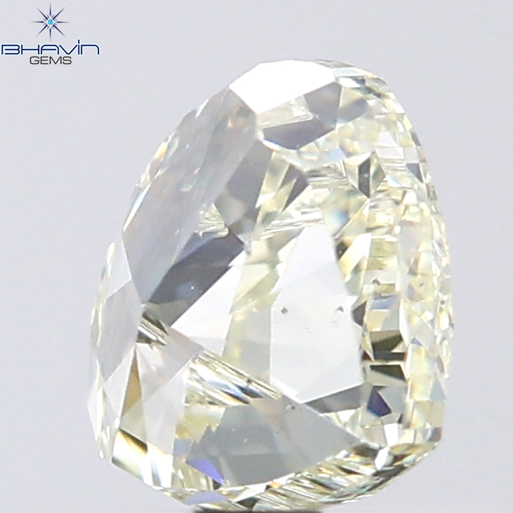 1.00 CT Heart Shape Natural Diamond Yellow Color SI1 Clarity (6.02 MM)