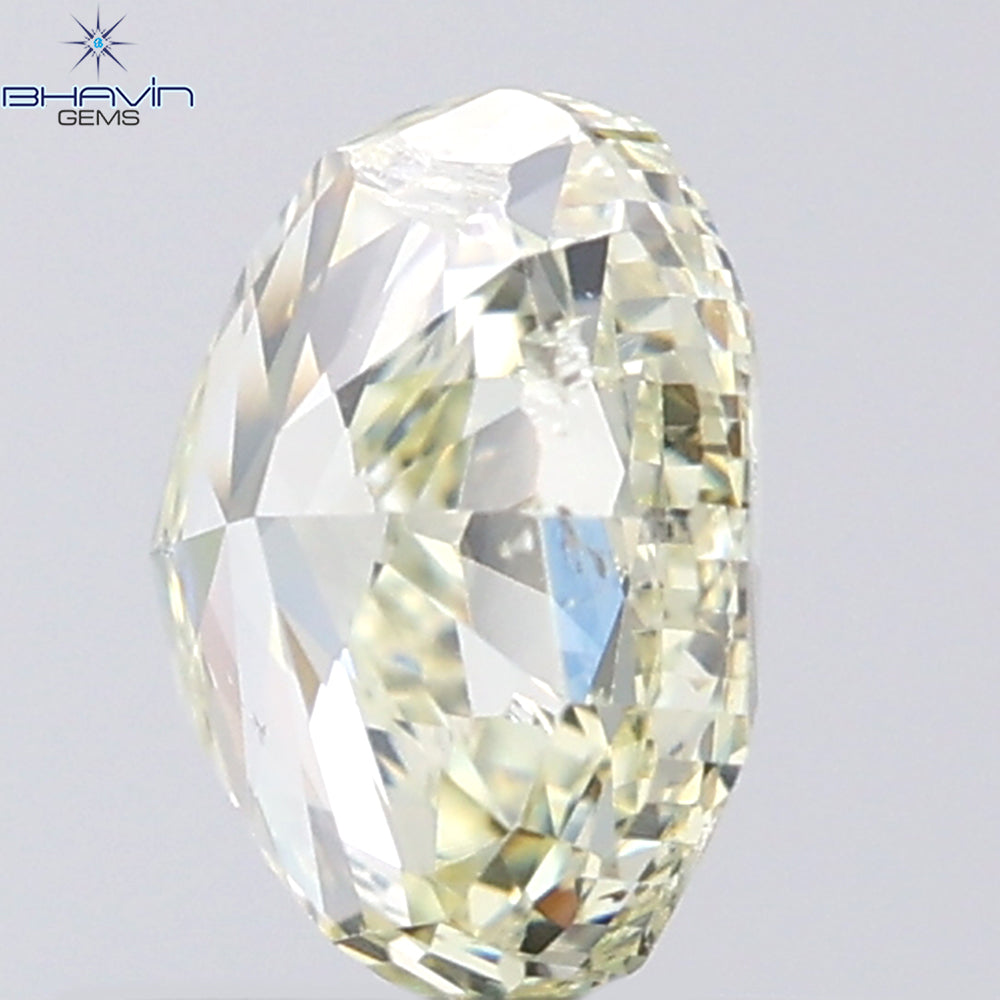 1.00 CT Oval Shape Natural Diamond Yellow Color SI1 Clarity (6.39 MM)