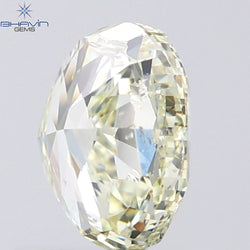 1.00 CT Oval Shape Natural Diamond Yellow Color SI1 Clarity (6.39 MM)
