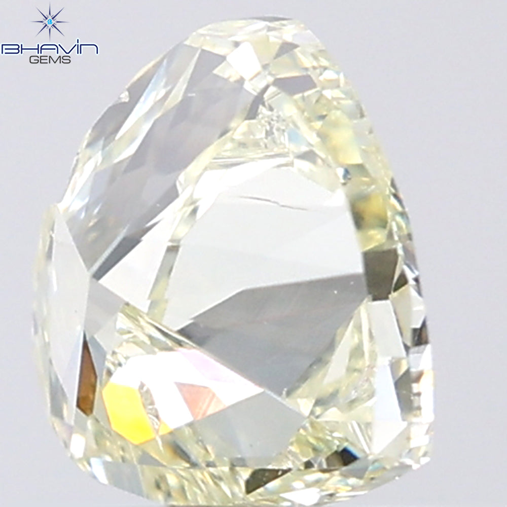 1.02 CT Heart Shape Natural Diamond Yellow Color SI1 Clarity (6.43 MM)