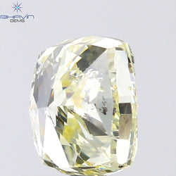 1.02 CT Cushion Shape Natural Diamond Yellow Color SI2 Clarity (5.83 MM)