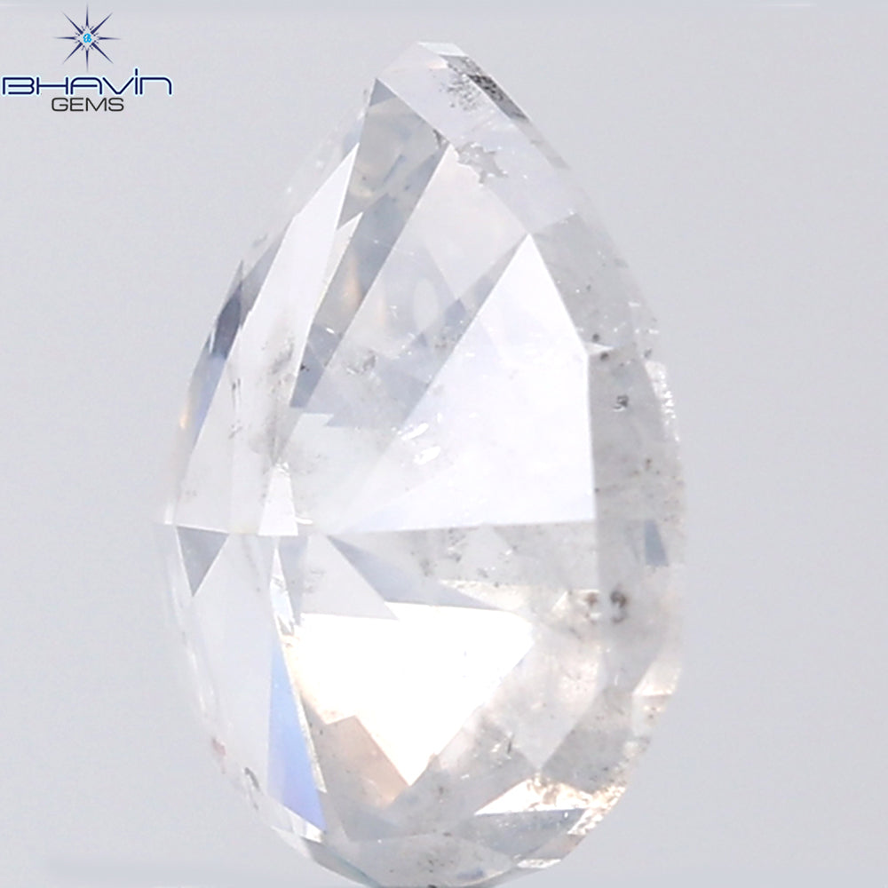 1.58 CT Pear Shape Natural Diamond White Color I2 Clarity (8.89 MM)