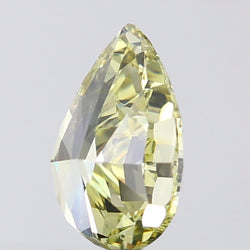 0.83 CT Pear Shape Natural Diamond Green (Chameleon) Color SI1 Clarity (7.34 MM)