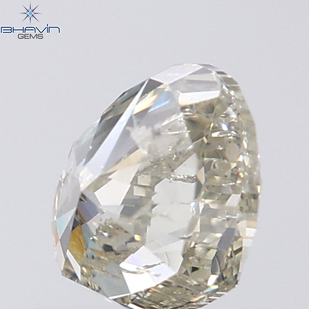 1.02 CT Heart Shape Natural Diamond Grey Color I1 Clarity (6.25 MM)