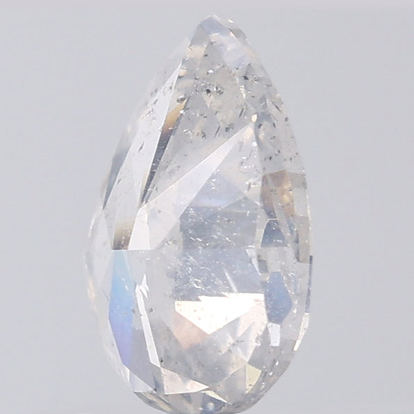 1.36 CT Pear Shape Natural Diamond White Color I1 Clarity (8.55 MM)