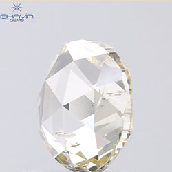 0.73 CT Round Rose Cut Natural Diamond White Color SI2 Clarity (5.96 MM)