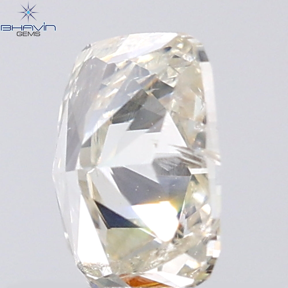 0.66 CT Cushion Shape Natural Diamond White Color I2 Clarity (5.74 MM)
