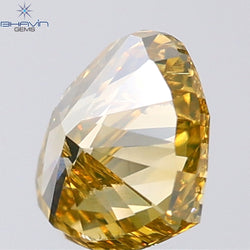 1.04 CT Heart Shape Natural Diamond Orange Yellow Color VS2 Clarity (6.64 MM)