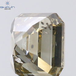 1.01 CT Asscher Shape Natural Diamond Gray Color SI2 Clarity (5.16 MM)