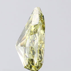 0.83 CT Pear Shape Natural Diamond Green (Chameleon) Color SI1 Clarity (7.34 MM)