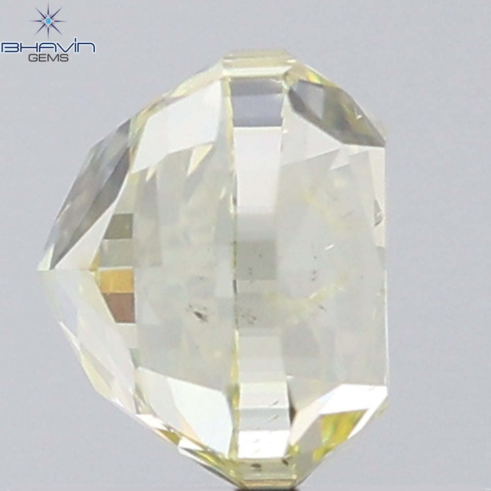1.01 CT Cushion Shape Natural Diamond Yellow Color SI1 Clarity (5.12 MM)