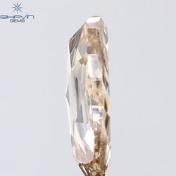 0.89 CT Oval Shape Natural Diamond Brown Color SI Clarity (7.66 MM)