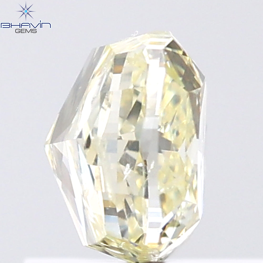 1.01 CT Cushion Shape Natural Diamond Yellow Color I1 Clarity (5.27 MM)