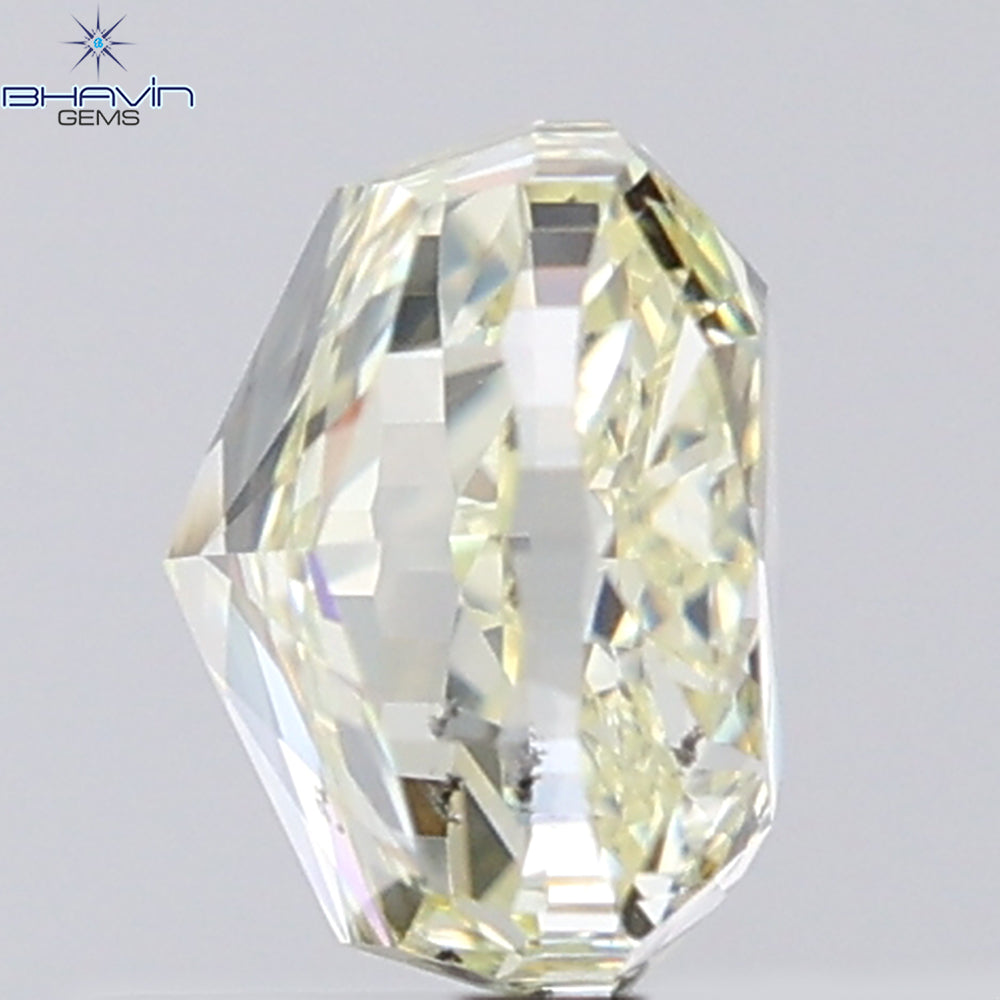 1.02 CT Cushion Shape Natural Diamond Yellow Color SI1 Clarity (5.35 MM)