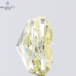 1.02 CT Cushion Shape Natural Diamond Yellow Color SI2 Clarity (5.83 MM)