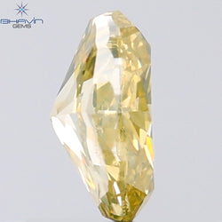 1.01 CT Oval Shape Natural Diamond Green Yellow Color SI2 Clarity (7.02 MM)