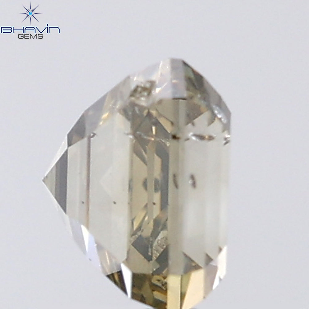 1.01 CT Asscher Shape Natural Diamond Gray Color SI2 Clarity (5.16 MM)