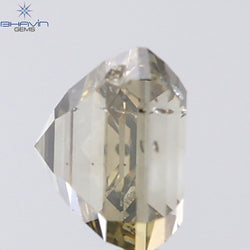 1.01 CT Asscher Shape Natural Diamond Gray Color SI2 Clarity (5.16 MM)