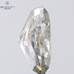 1.02 CT Oval Shape Natural Diamond Grey Color I2 Clarity (6.91 MM)