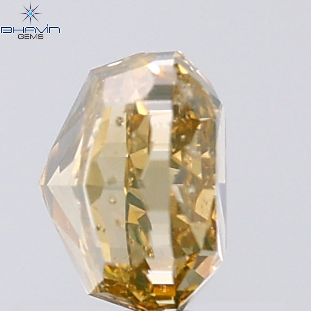 0.83 CT Cushion Shape Natural Diamond Brown Color SI2 Clarity (4.95 MM)