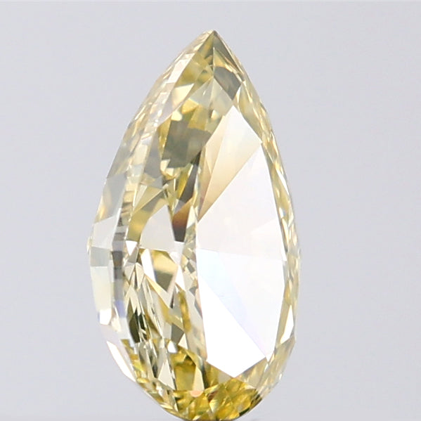 1.05 CT Pear Shape Natural Diamond Orange Yellow Color VS1 Clarity (8.17 MM)