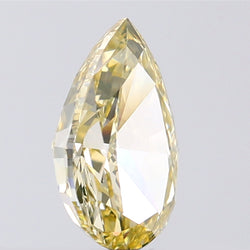 1.05 CT Pear Shape Natural Diamond Orange Yellow Color VS1 Clarity (8.17 MM)