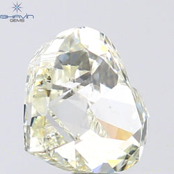 1.00 CT Heart Shape Natural Diamond Yellow Color SI1 Clarity (6.02 MM)