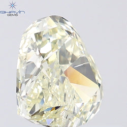 1.02 CT Heart Shape Natural Diamond Yellow Color SI1 Clarity (6.43 MM)