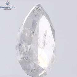 1.58 CT Pear Shape Natural Diamond White Color I2 Clarity (8.89 MM)