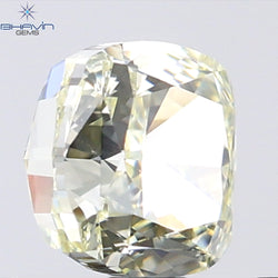 1.02 CT Cushion Shape Natural Diamond Yellow Color VS1 Clarity (5.31 MM)
