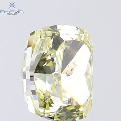 1.02 CT Cushion Shape Natural Diamond Yellow Color SI2 Clarity (5.83 MM)