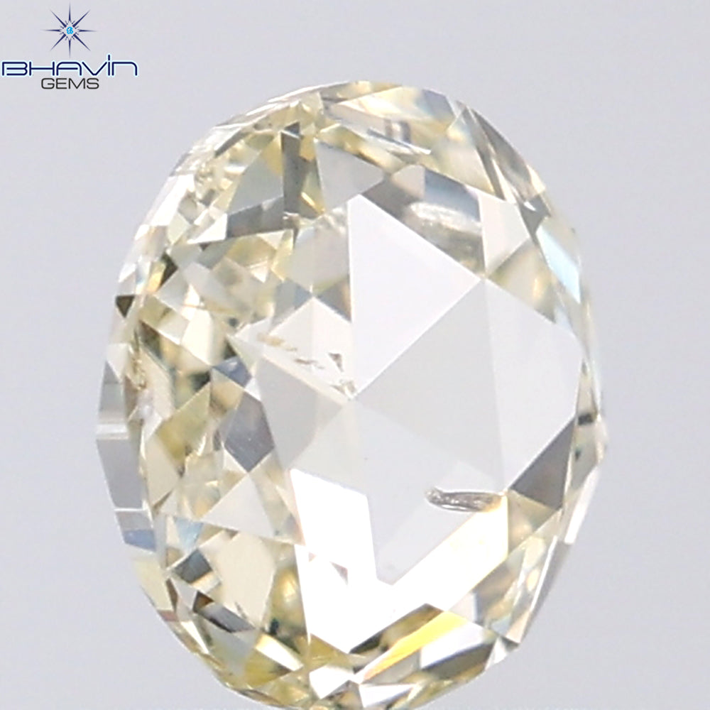 0.73 CT Round Rose Cut Natural Diamond White Color SI2 Clarity (5.96 MM)