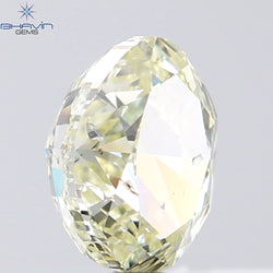 1.00 CT Oval Shape Natural Diamond Yellow Color SI1 Clarity (6.39 MM)