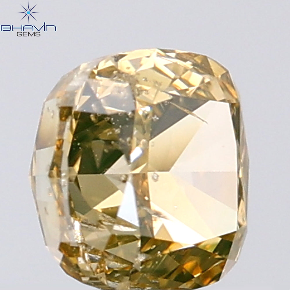 0.83 CT Cushion Shape Natural Diamond Brown Color SI2 Clarity (4.95 MM)