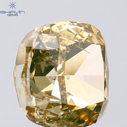0.83 CT Cushion Shape Natural Diamond Brown Color SI2 Clarity (4.95 MM)