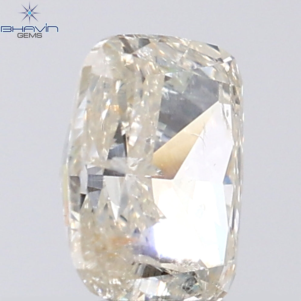 0.66 CT Cushion Shape Natural Diamond White Color I2 Clarity (5.74 MM)