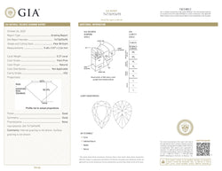 GIA Certified 0.27 CT Pear Diamond Pink Color Natural Loose Diamond (5.48 MM)