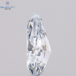 0.07 CT ペアシェイプ ナチュラル ダイヤモンド グリーンがかったブルー カラー VS1 クラリティ (3.68 MM)