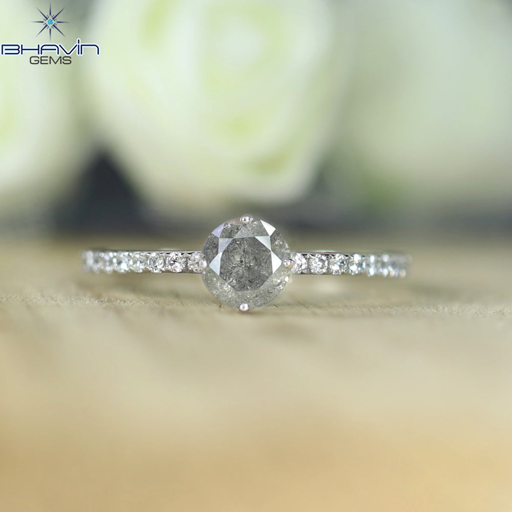 Round Shape Diamond Engagement Ring And Wedding Diamond Ring