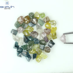 6.51 CT/51 PCS Mix Color Rough Diamond Natural loose Diamond I3 Clarity (3.41 MM)