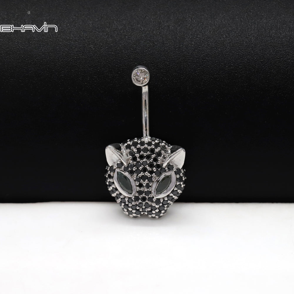 18K/3g leopard Belly Button Ring, Belly Button Jewelry Ring, Belly Button Rings
