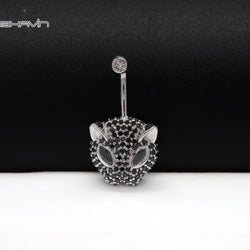18K/3g leopard Belly Button Ring, Belly Button Jewelry Ring, Belly Button Rings