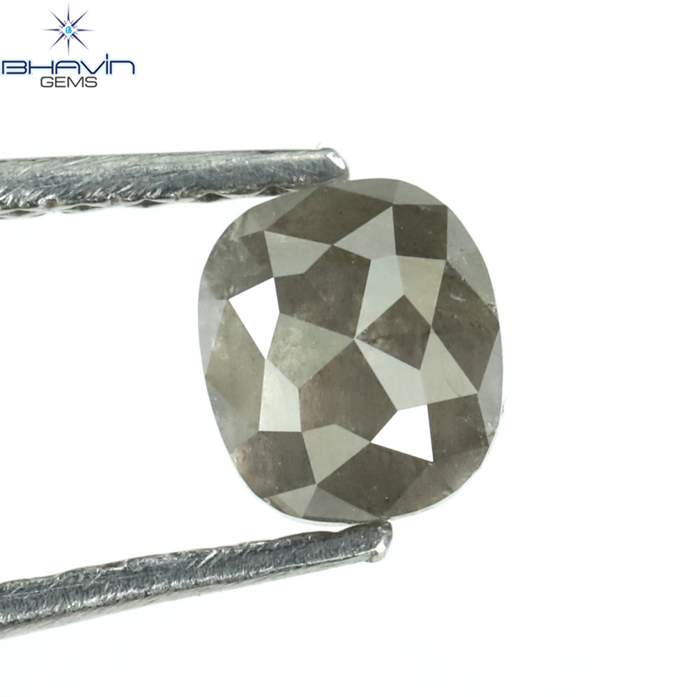 0.53 CT Oval Shape Natural Diamond Salt And Pepper Color I3 Clarity (4.77 MM)