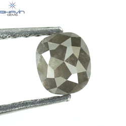 0.53 CT Oval Shape Natural Diamond Salt And Pepper Color I3 Clarity (4.77 MM)