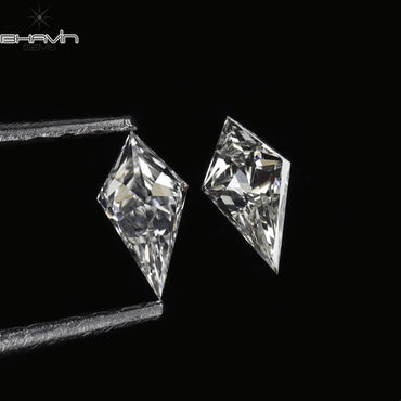 0.20 CT/2 Pcs Kite Shape White (G+) Color Natural Loose Diamond VS Clarity (5.00 MM)