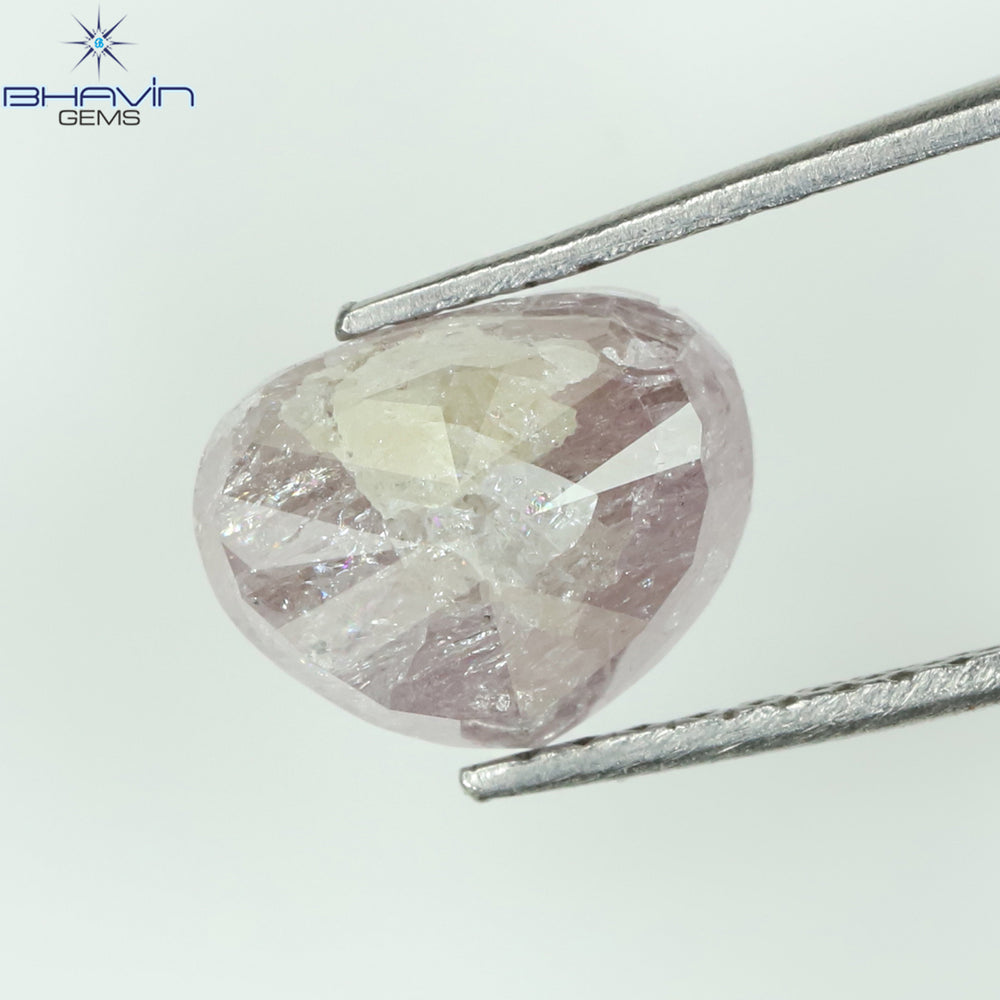 2.29 CT Heart Diamond Pink Color Natural Loose Diamond I3 Clarity (8.50 MM)